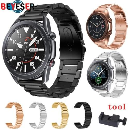 Metal Strap For Samsung Galaxy Watch 3 45mm 41mm Stainless Steel Band Bracelet For Galaxy Watch 3 45mm 41mm Accessories 22mm