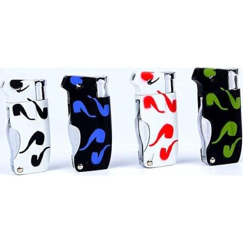 Butane Jet Lighter With Pipe Tool Pipe Rod Lighter Multifunction Gas Lighter Free Fire Compact Cigarette Accessories Cigar Man