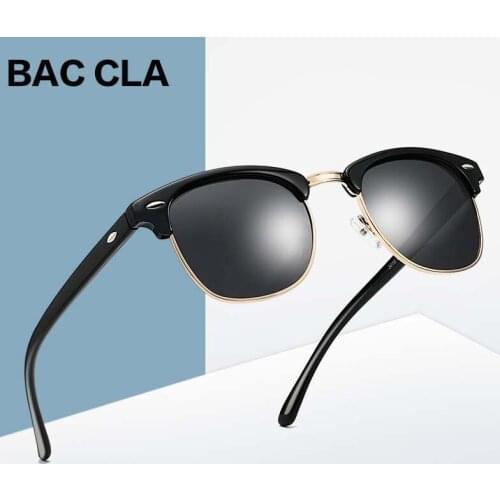 Polarized Sunglasses Men Women 2020 Brand Design Eye Sun Glasses Women Semi Rimless Classic Men Sunglasses Oculos De Sol UV400