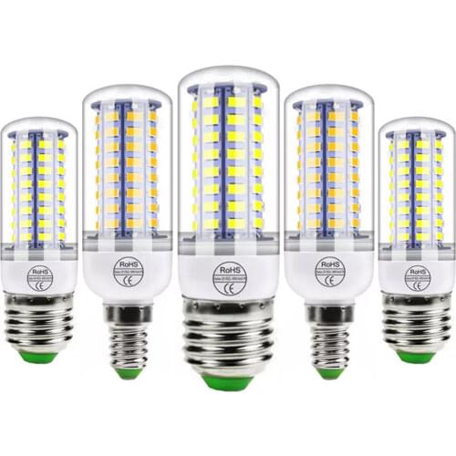 E27 E14 GU10 B22 G9 Led Lamp Bulb Corn Lamp 24leds 48leds 72leds Candle Light Bulb Bombilla Chandelier Lighting Cool Warm White