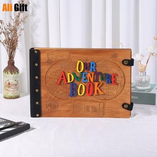 Creative memorial DIY handmade wooden album adventure book scrapbooking photo album photocard present