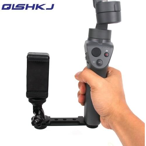 Smartphone Clip Holder Monitor Extension Bracket Support Mount Stabilizer for DJI OSMO Mobile 2/Zhiyun Smooth Q 4/3 Gimbal