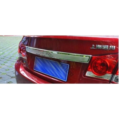 High quality stainless steel Rear Trunk Lid Cover Trim For Chevrolet Cruze Sedan 2009 -2014 Car Styling