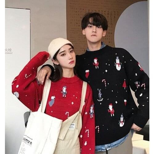 ZITY Elegant Pullover Women Sweater O -Neck Reindeer Snowman Christmas Sweater Winter Female Lady Pull Femmii Knitwear Sweaters