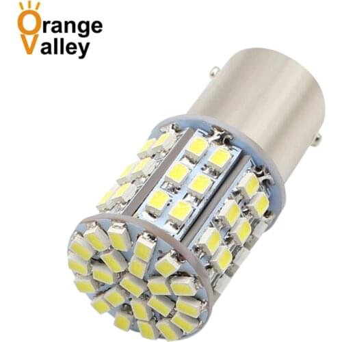 100pcs Super Bright P21W 1156 BA15S 64 SMD LED 1206 Car Brake Reserse Light Fog Lamp Turn Signals Parking Bulb 3020 DC 12V