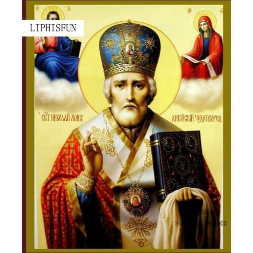 5D Full Drilled Diy Diamond Painting Handmade Religion God Cross Stitch Resin Square Diamond Sets Home Decor