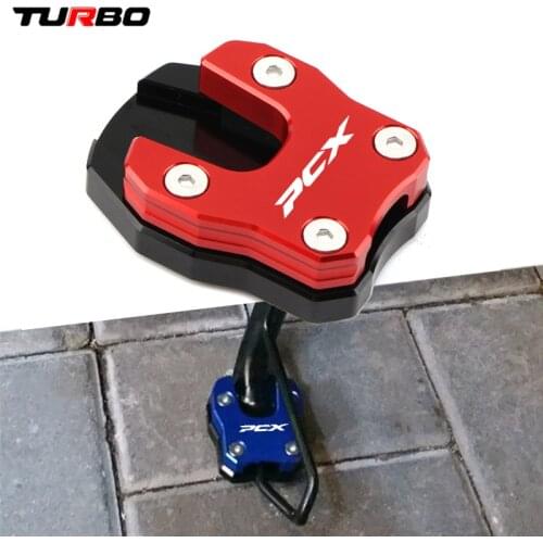 For HONDA Motorcycle Accessories Kickstand Sidestand Stand Extension Enlarger Pad PCX125 PCX 125 PCX150 PCX 150 2018 2019
