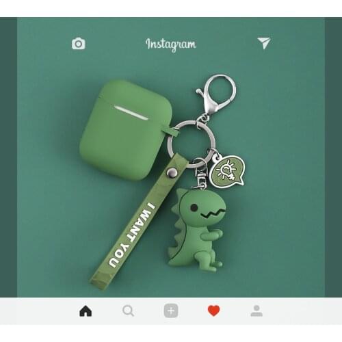 Cartoon Dinosaur Headset Case for Airpods Earphone Protect Cover Bluetooth Wireless Earphone Accessories Cover For Airpods