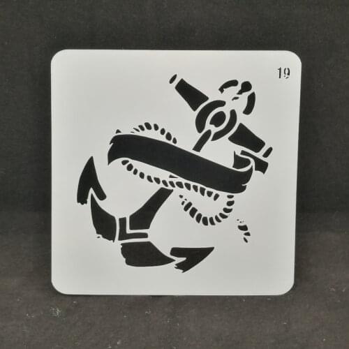 Anchor Layering Stencils Drawing Color Spray stencil DIY Scrapbook photo album Decorative Embossing DIY Card Crafts