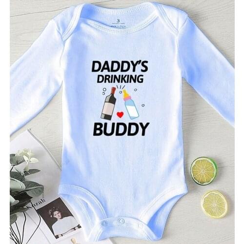 Jumpsuit Kids Autumn Toddler Girls Fall Costume Print Daddy Buddy Baby Girl Clothes Winter Romper for Toddler Boy Clothing