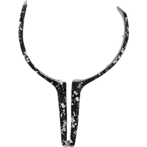 For F80 M3 F82 M4 F10 M5 F06 F12 F13 M6 F15 X5M F16 X6M M-Sport Forged Pattern Steering Wheel Trim Car Accessories