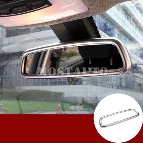 For Jaguar XE X760 Interior Rearview Mirror Frame Cover Trim 2015-2018 1pcs Car Accessories Interior Car Decor Car Trim