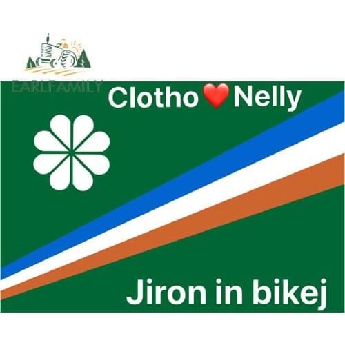 EARLFAMILY 13cm x 8.8cm Car Styling Kwajalein Flag Vinyl Decal Sticker Self Adhesive Country Flag Waterproof Car Stickers