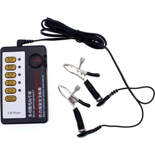 Electro Shock Electric Stimulate Massage Nipple Clamps Medical Themed Adult Set Toys