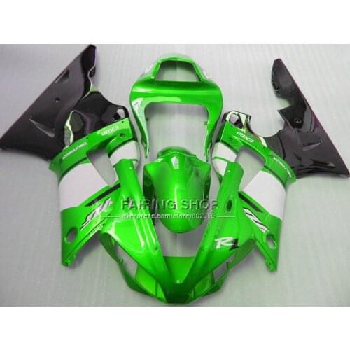 Glossy green custom fairing Injection for YAMAHA YZF1000 YZFR1 2000 2001 ABS plastic fairings YZF R1 00 01 EXUP bodywork+7gifts
