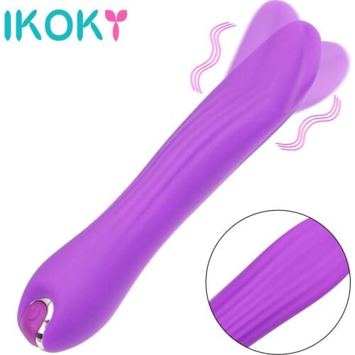 IKOKY Vagina Vibrators Clitoris Stimulator Sex Toys For Women Dildo Massage Female Masturbation Tongue Licking Vibrator Toy