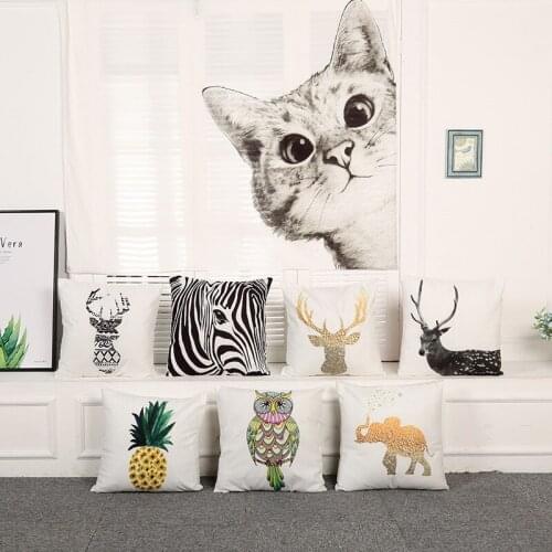 HOT SALES Animal Throw Pillow Case Cushion Covers for Home Sofa Chair Decorative Pillowcases