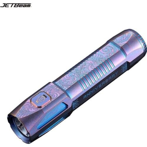 JETBeam JET-ST Cree XP-L HI LED 800 lumens Limited Edition Titanium Flashlight+18650 battery