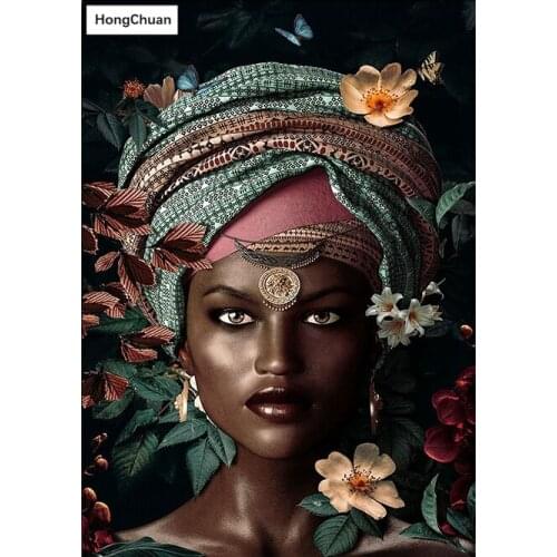 5D DIY square/round diamond painting "African sexy woman" mosaic cross stitch handicraft home decoration muralgift fast delivery