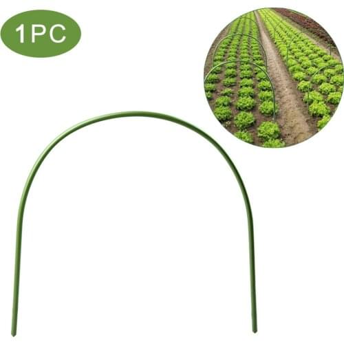 Greenhouse Hoops Garden Plant Hoop 4ft Long With Plastic Coated Rust-Free Garden Tunnel Support For Garden Stakes Fabric