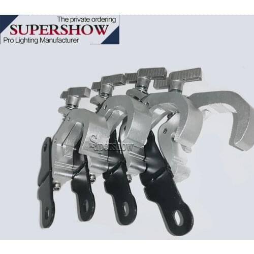 Hot sale 4pcs/lot Loading 120Kg Aluminum Stage light Folding clamp stage Lighting Fold Hook for beam moving head light