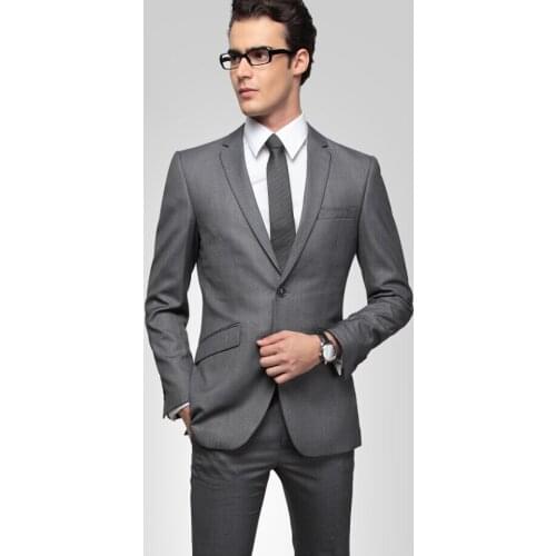Best Fashion Slim Fit Two Buttons Groom Wear Tuxedo Split Sides 3 Pieces Men Wedding Suits Blazer Party Suits (Jacket+Pants+Tie)