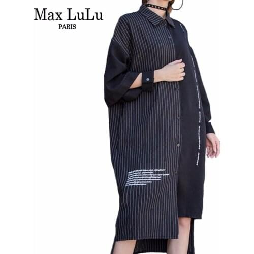 Женские черные рубашки Max LuLu China At AliExpress