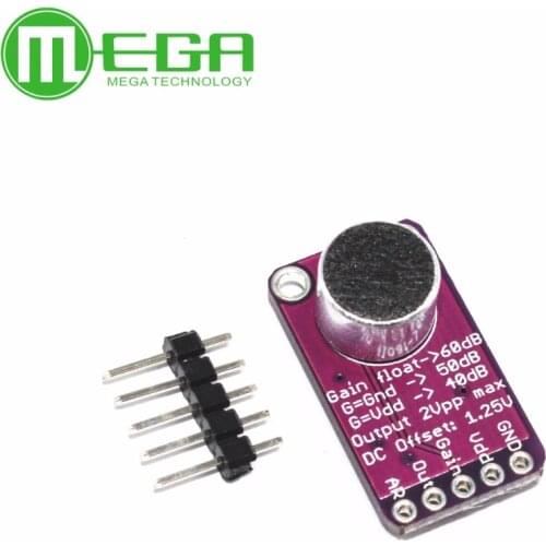 Electret Microphone Amplifier Stable MAX9814 module Auto Gain Control