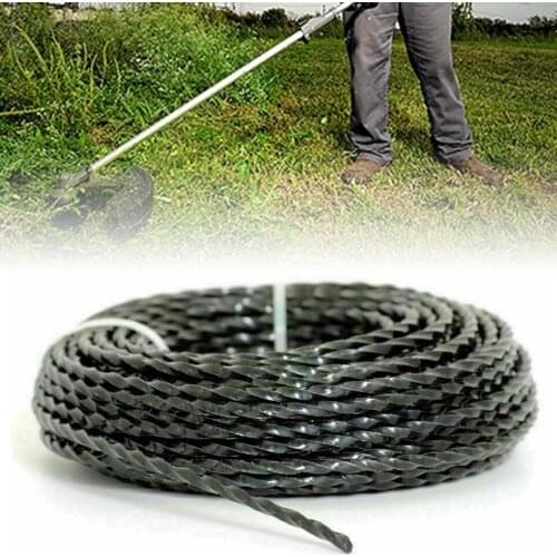 3mm X 15m Nylon Heavy Duty Strimmer Line For Petrol Strimmers Wire Cord Line Mowing Wire Lawn Mower Accessory