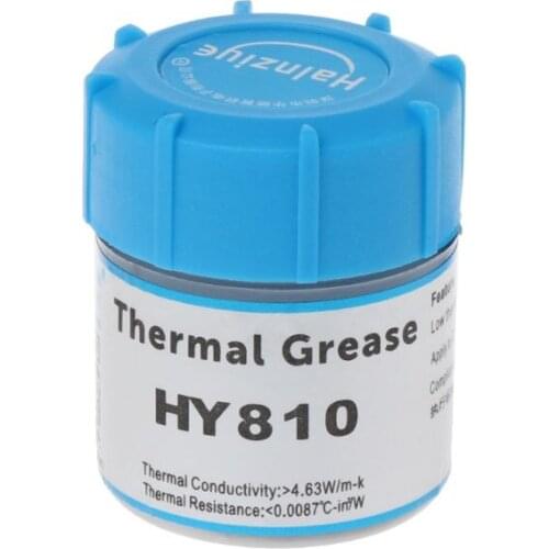 2020 New HY810-CN10 10g Thermal Grease Heatsink Paste Silicone for CPU Heat Sink Cooling Processor