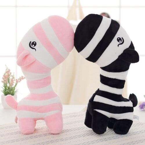 New Arrival Super Cute Colorful Zebra Plush Toys Soft Stuffed Pillow/Cushion Gift for Children and Girls Super Quality