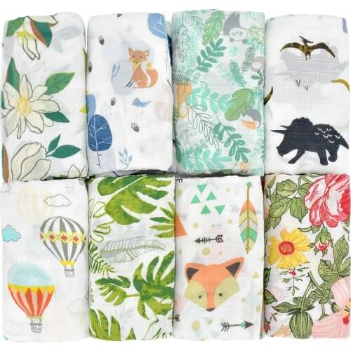 Newborn 70%Bamboo Fiber 30%Cotton Baby Blankets Muslin Swaddle Gauze Wrap Infant Feeding Burp Cloth Towel Scarf Baby Stuff