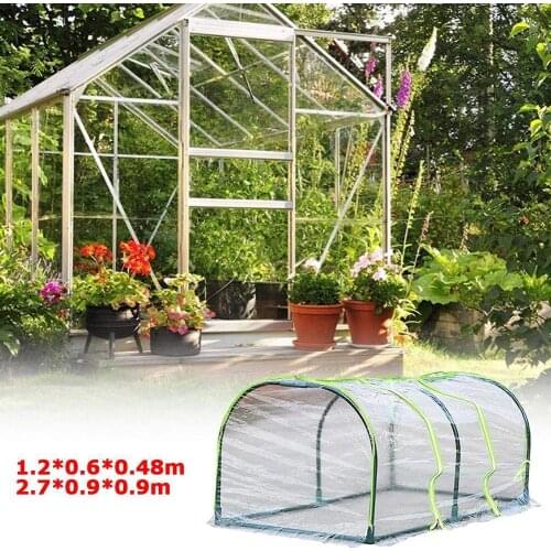 Portable Home Tunnel Greenhouse Mobile Mini Greenhouse Ventilated Without Frame Cold Greenhouse Insulation Cover Plant