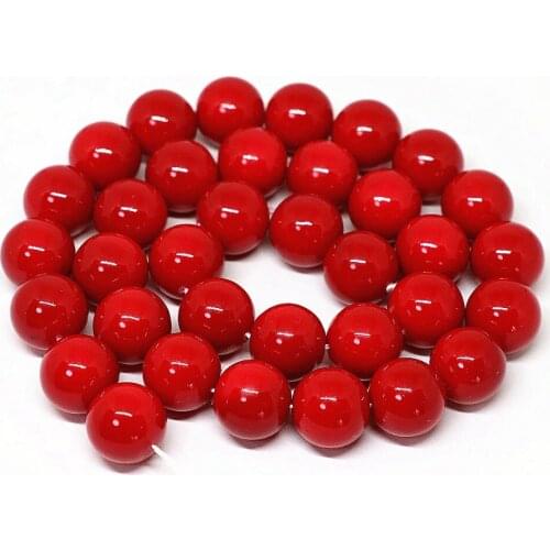 Factory outlet 4-14mm dark red baking paint charms diy beauty gifts loose spacers accessories beads jewelry making 15inch B1624