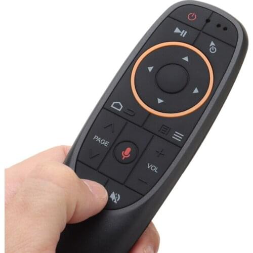G10 Air Mouse Voice Remote Control 2.4Ghz Wireless 6-Axis Gyroscope Sensor IR Learning Voice Search Remote for Android TV