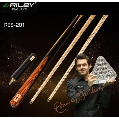 RILEY RES-201 Snooker Cue Billiard 9.5mm Deer Master Tip with High-Quality Extension one Piece Professional Ashwood Billiar