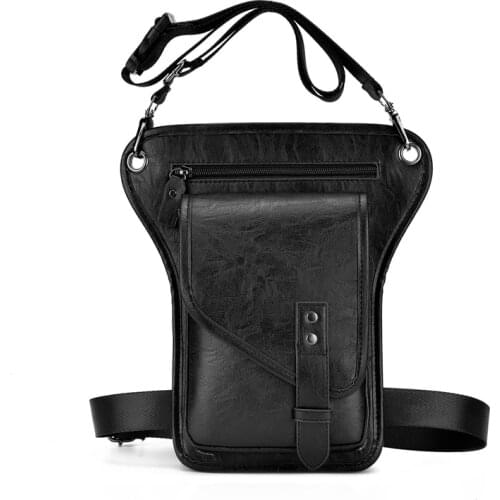 Luxury Multi-Function Men Shoulder Bag Male Belt Bag Soft PU Leather Retro Style Men Crossbody Bag Multi Use Man Handbag Bag SAC