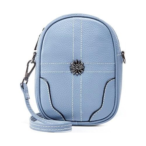 Women Shoulder Bags Cowhide Genuine Leather Bag Casual Lady Mini Handbags Fashion Female Simple Soft Small Square Crossbody Bag