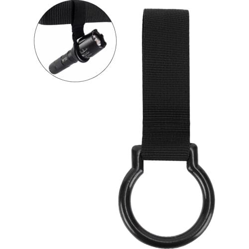 Tactical Slide-On Duty Belt Ring Holder Outdoor D/C Cell Flashlight Holder for Duty Belt Backpack Hunting Camping Accesosories