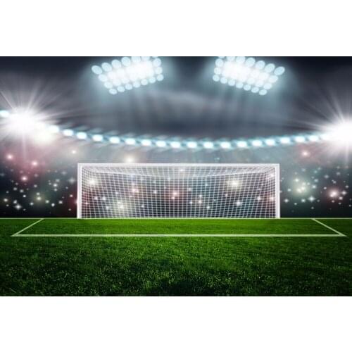 VinylBDS Playground School Photo Backdrop Window Green Grassland Stadium Studio Photo Football Field Washable Background