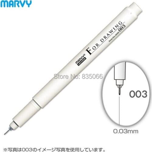 Japan marvy coloring hook line pen /An aqueous permeability line pen Extremely fine / Mark pen (Black) Gundam Model Making Tools