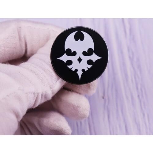 Twewy Player Pin The World Ends With You Brooch Skull Button Badge Fashion Jewelry Decor