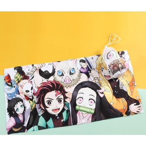 140cm Anime Cartoon Demon Slayer: Kimetsu no Yaiba Tanjirou Nezuko Rengoku Kyoujurou Bath towel Beach Towel
