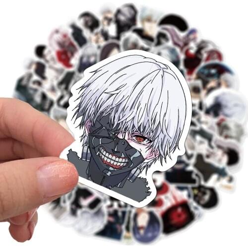30/50 PCS Tokyo Ghoul Anime Stickers for Car Styling Bike Motorcycle Phone Laptop Travel Luggage Cool Funny Sticker JDM Decal
