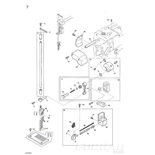 3108135 STITCH PLATE(64CM) NEEDLE PLATE (48m)SEWING Parts Of Yamato Brand Of Vc2700m Contact Us To Modify Price