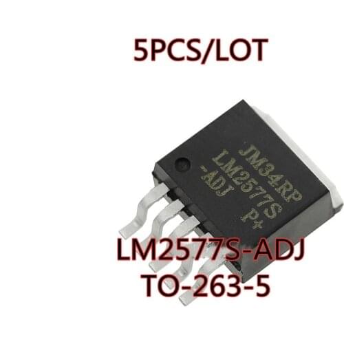 5PCS/LOT LM2577S-ADJ LM2577S TO-263-5 SMD voltage adjustable five-terminal regulator boost chip New In Stock