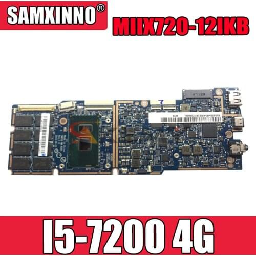Akemy For Lenovo MIIX720 MIIX720-12IKB DMX50 NM-A991 Laptop Motherboard CPU I5 7200 4G 100% Normal Operation