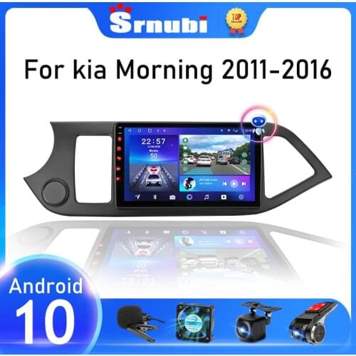 Srnubi Android 10.0 Car Radio For KIA PICANTO Morning 2011 2012- 2016 Multimedia Player Navigaion GPS 2 din Stereo DVD Head unit