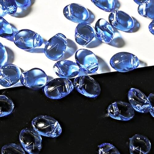 50pcs drop beads glass loose beads for DIY earrings necklace bracelet fashion jewelry findings making accessories