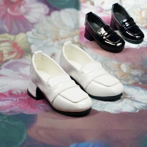 D01-P611 children handmade toy 1/3 uncle Doll clothes BJD/SD doll props Accessories Noble simple classic thick heels shoes 1pair